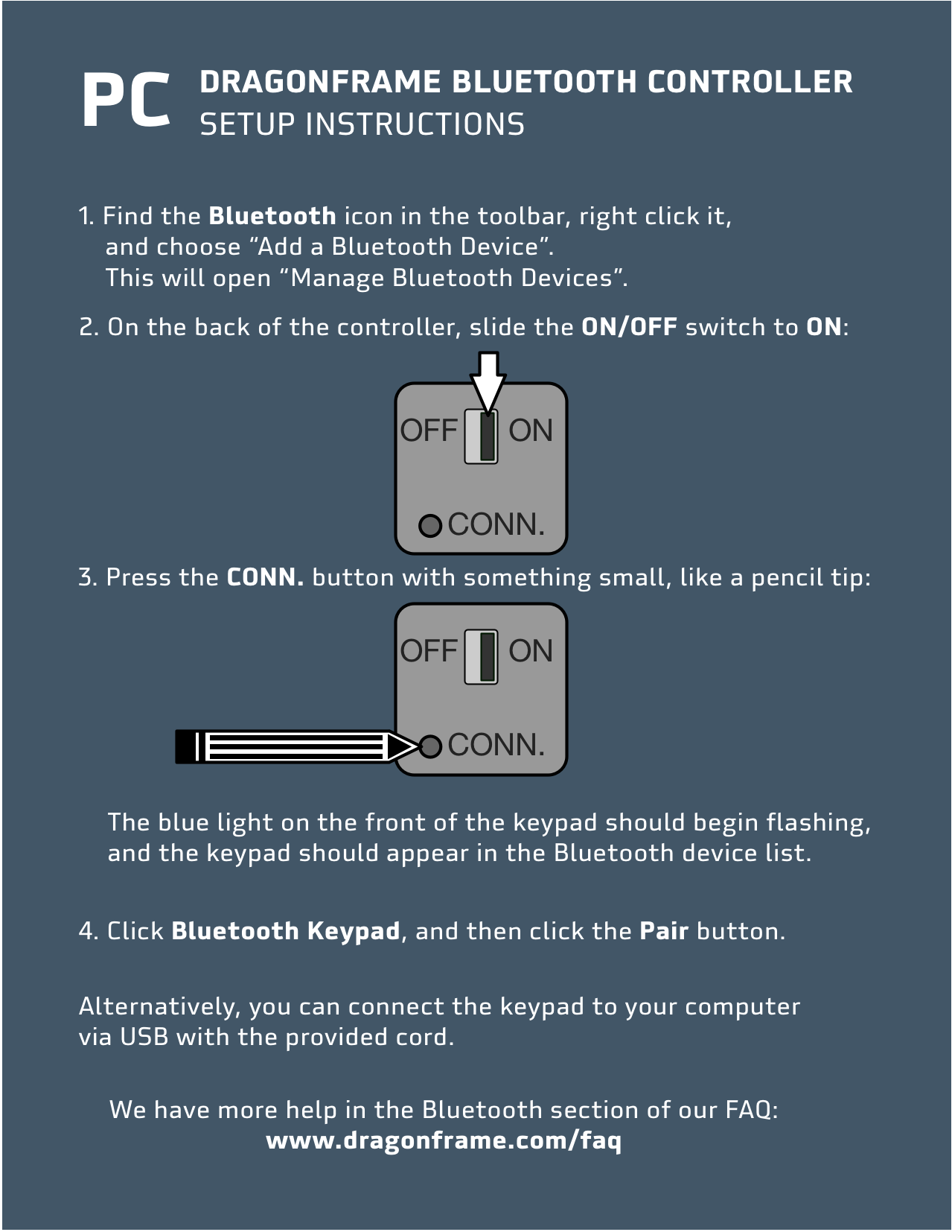 Guide de configuration du contrôleur PC BT