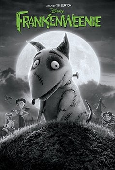 Película stop motion de Tim Burton Frankenweenie